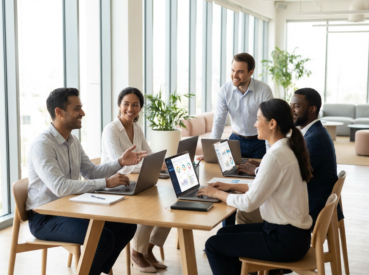 Team strategy meeting